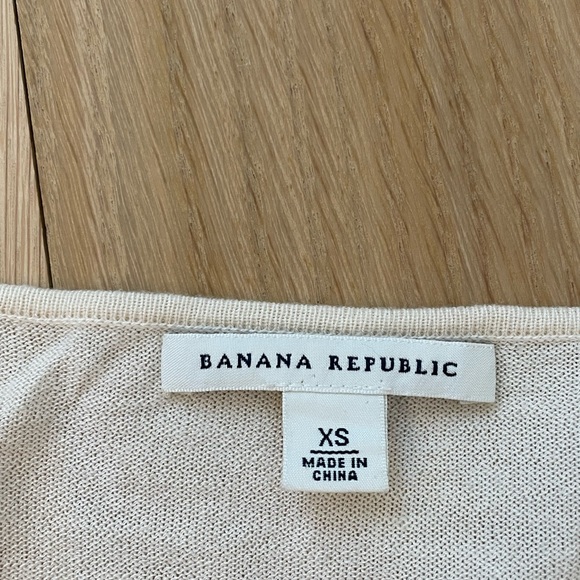 banana republic cream knit top - Picture 2 of 2